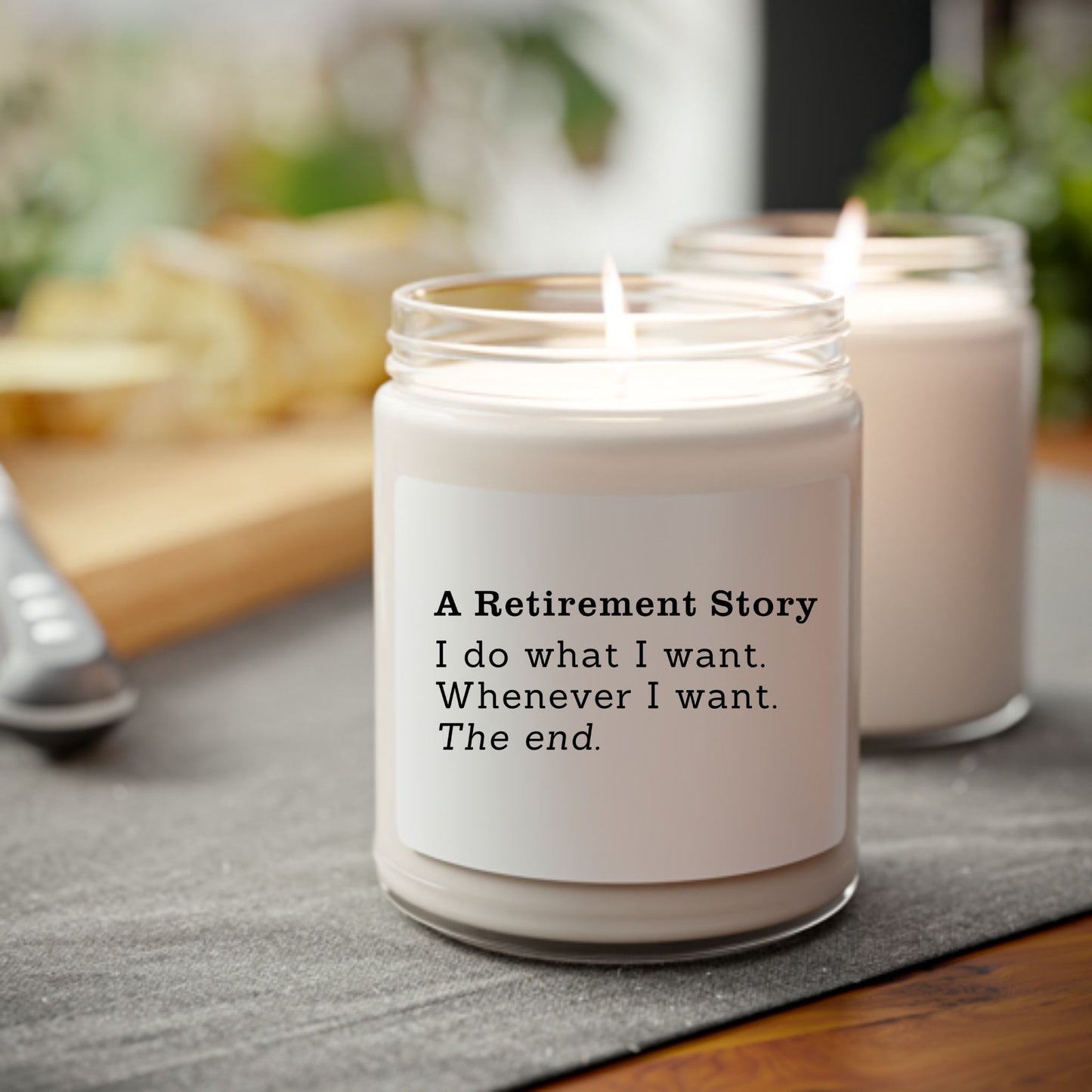 A Retirement Story Scented Candle
