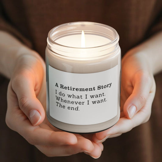 A Retirement Story Scented Candle