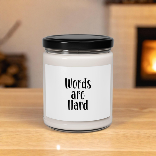 Words are Hard Scented Candle