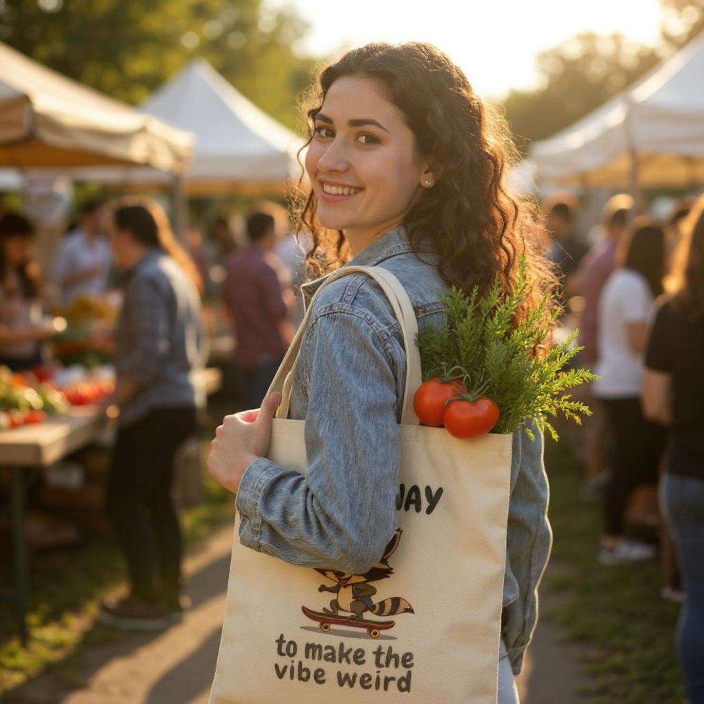 On My Way to Make the Vibe Weird Tote Bag