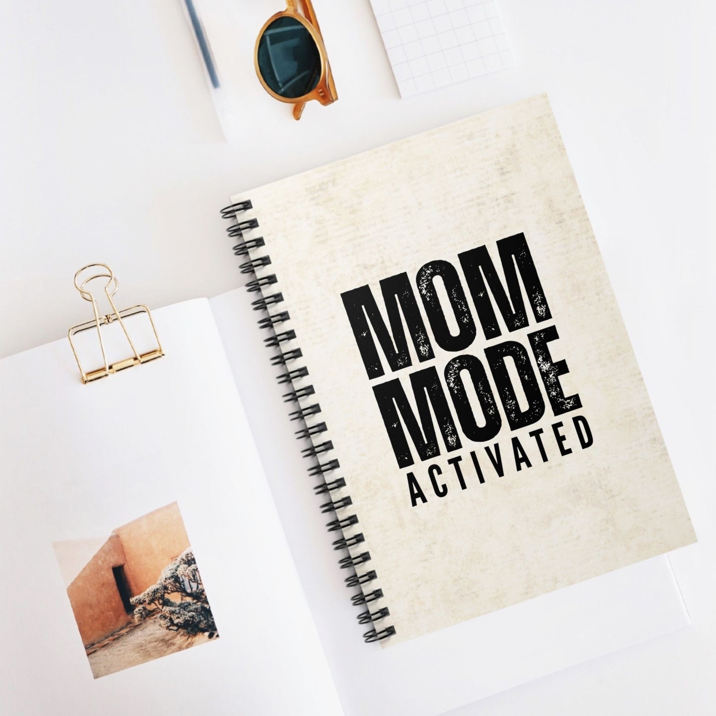 Mom Mode Activated Spiral Notebook