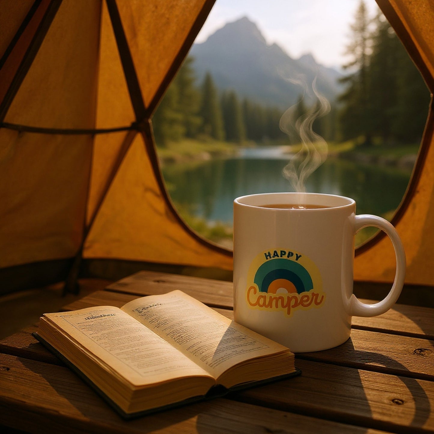 Happy Camper Mug - Blue