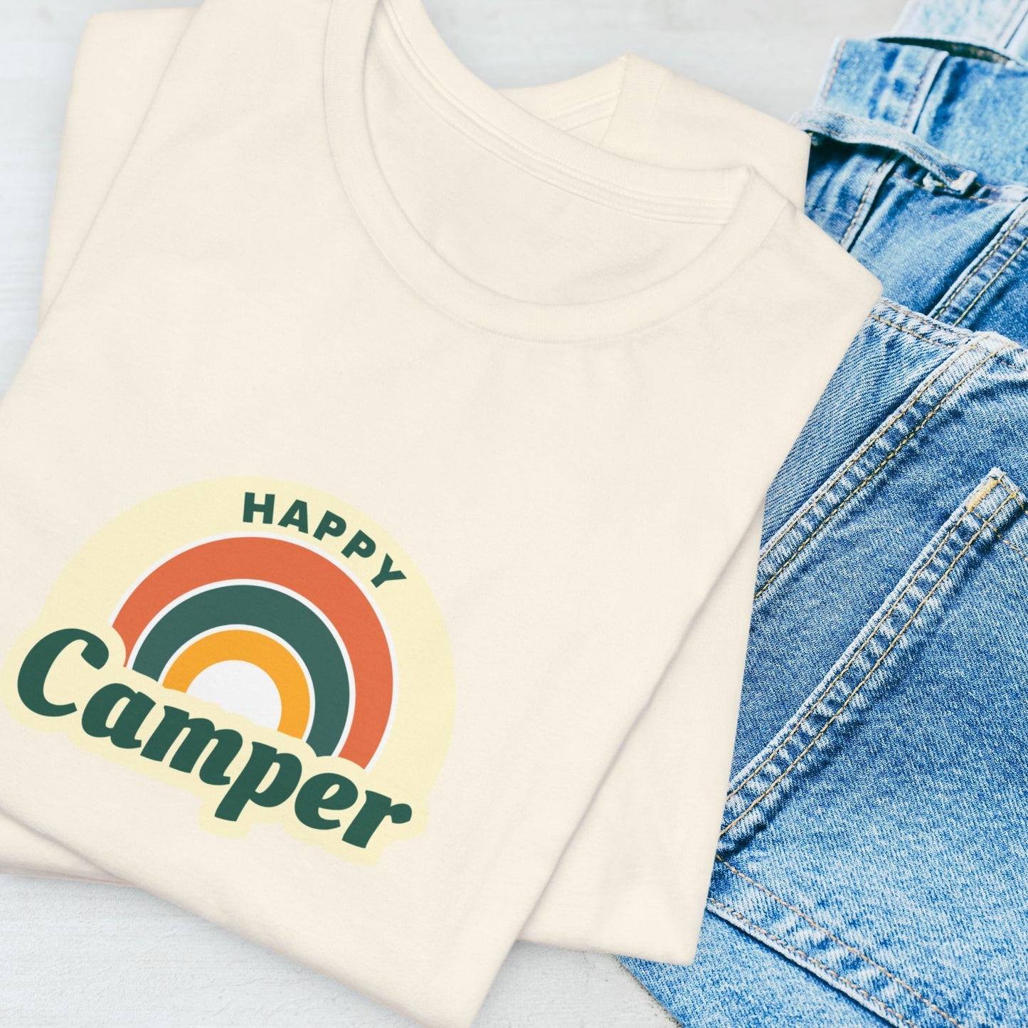 Happy Camper T-shirt - Green
