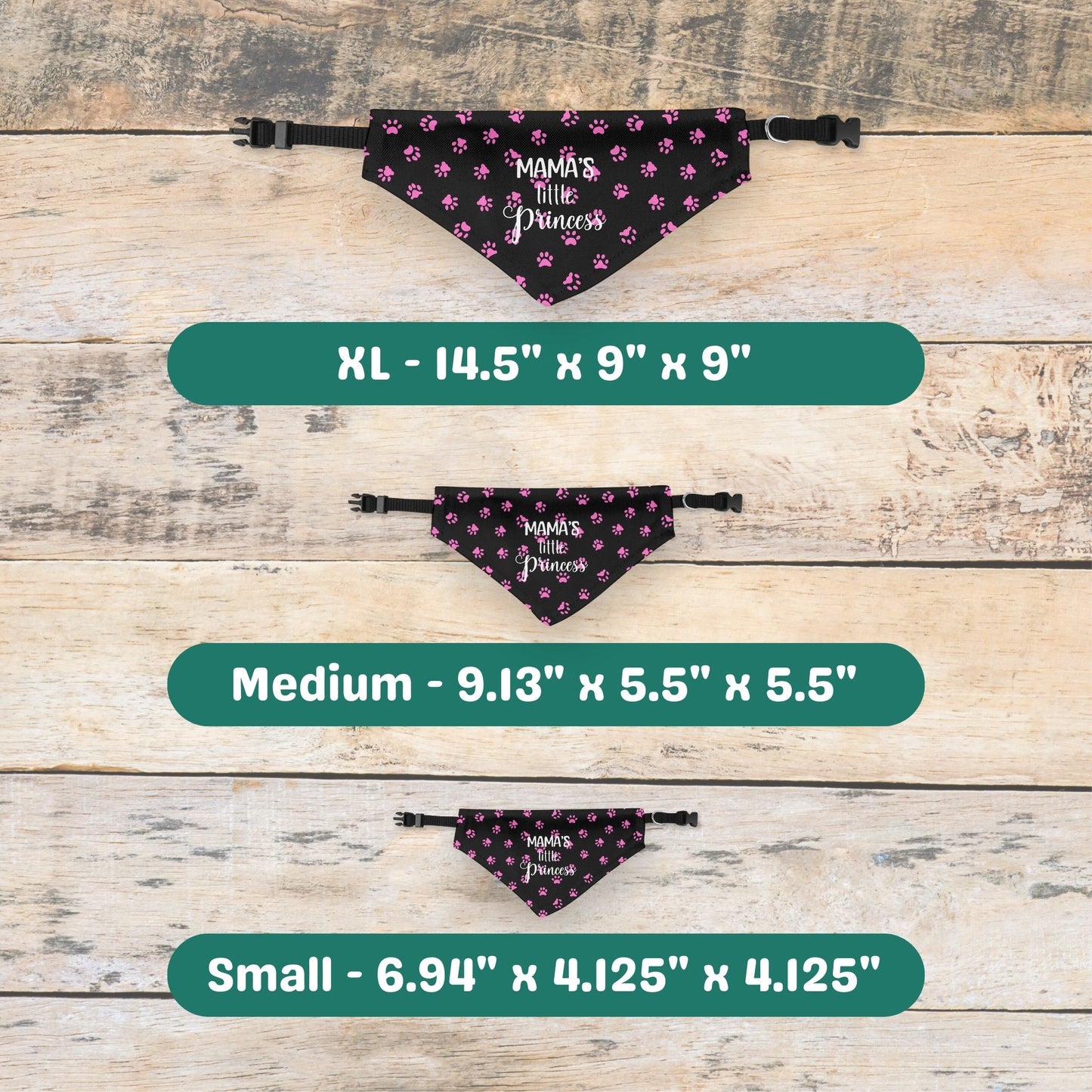 Mama's Little Princess Clip-on Pet Bandana