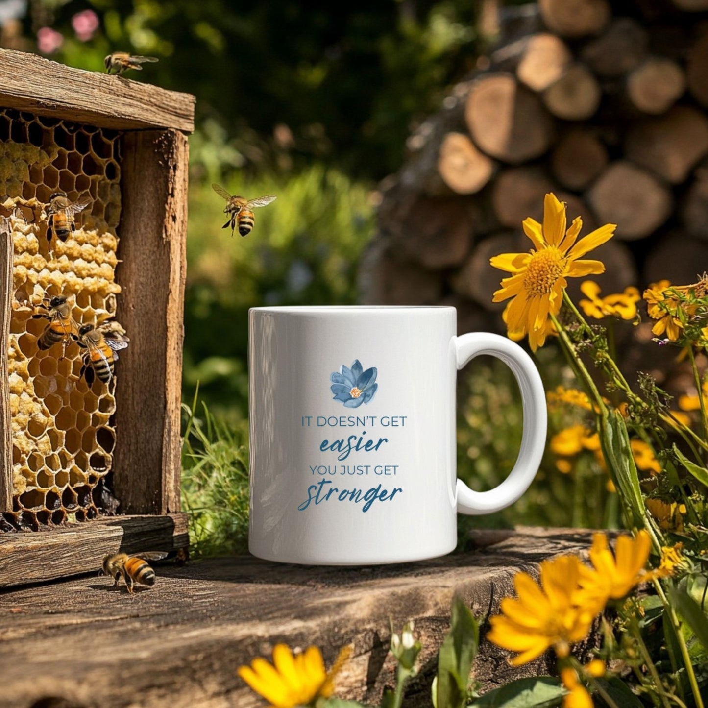 It Doesn't Get Easier, You Just Get Stronger Mug
