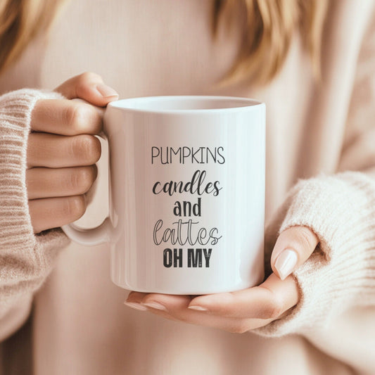 Pumpkins Candles and Lattes Oh My Mug