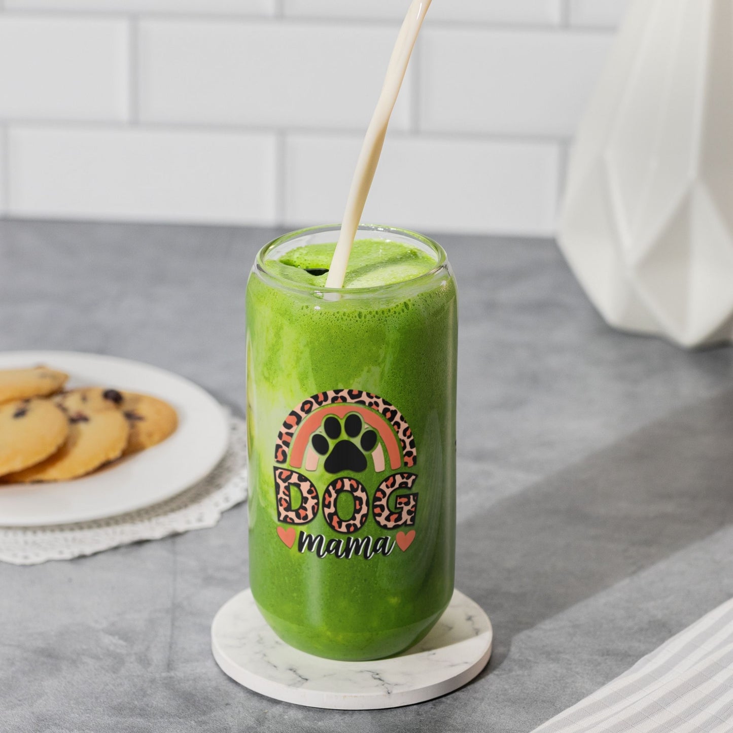 Dog Mama Sipper Glass
