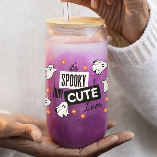 It's Spooky How Cute I Am Sipper Glass