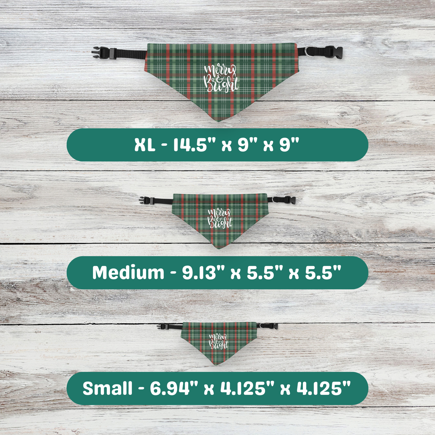 Merry & Bright Clip-on Pet Bandana