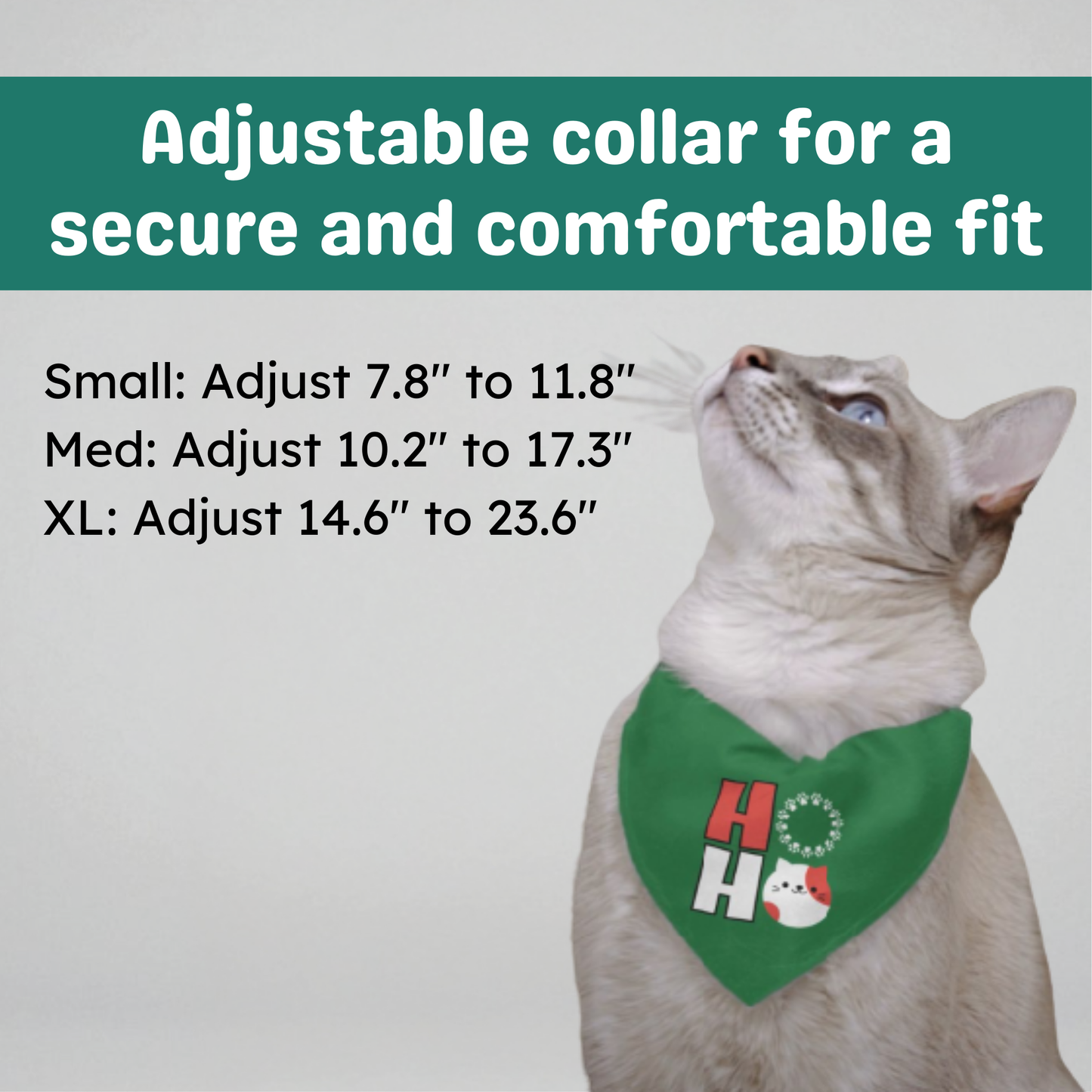 Ho Ho Clip-on Pet Bandana
