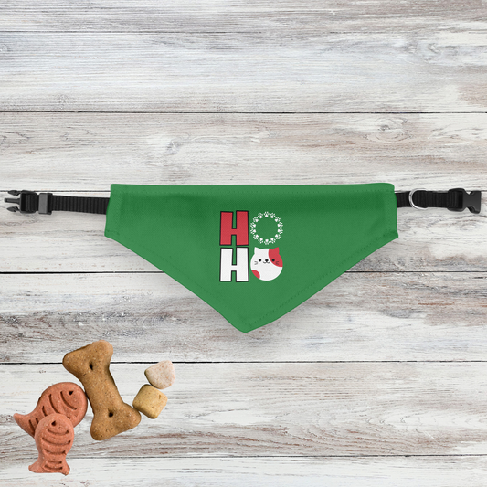 Ho Ho Clip-on Pet Bandana