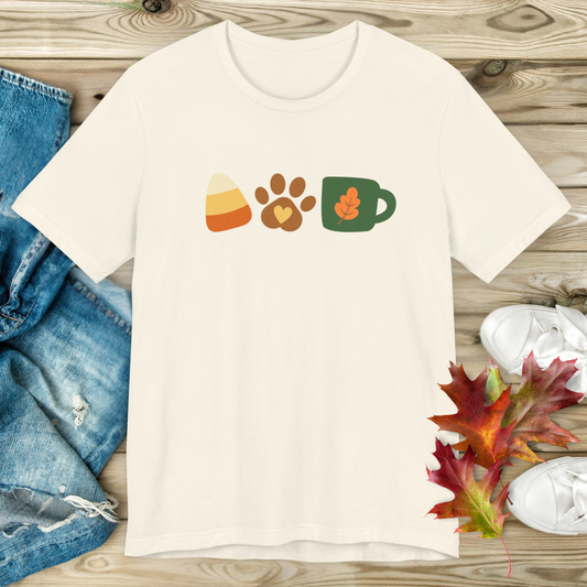 Candy Corn, Dogs & Lattes T-Shirt