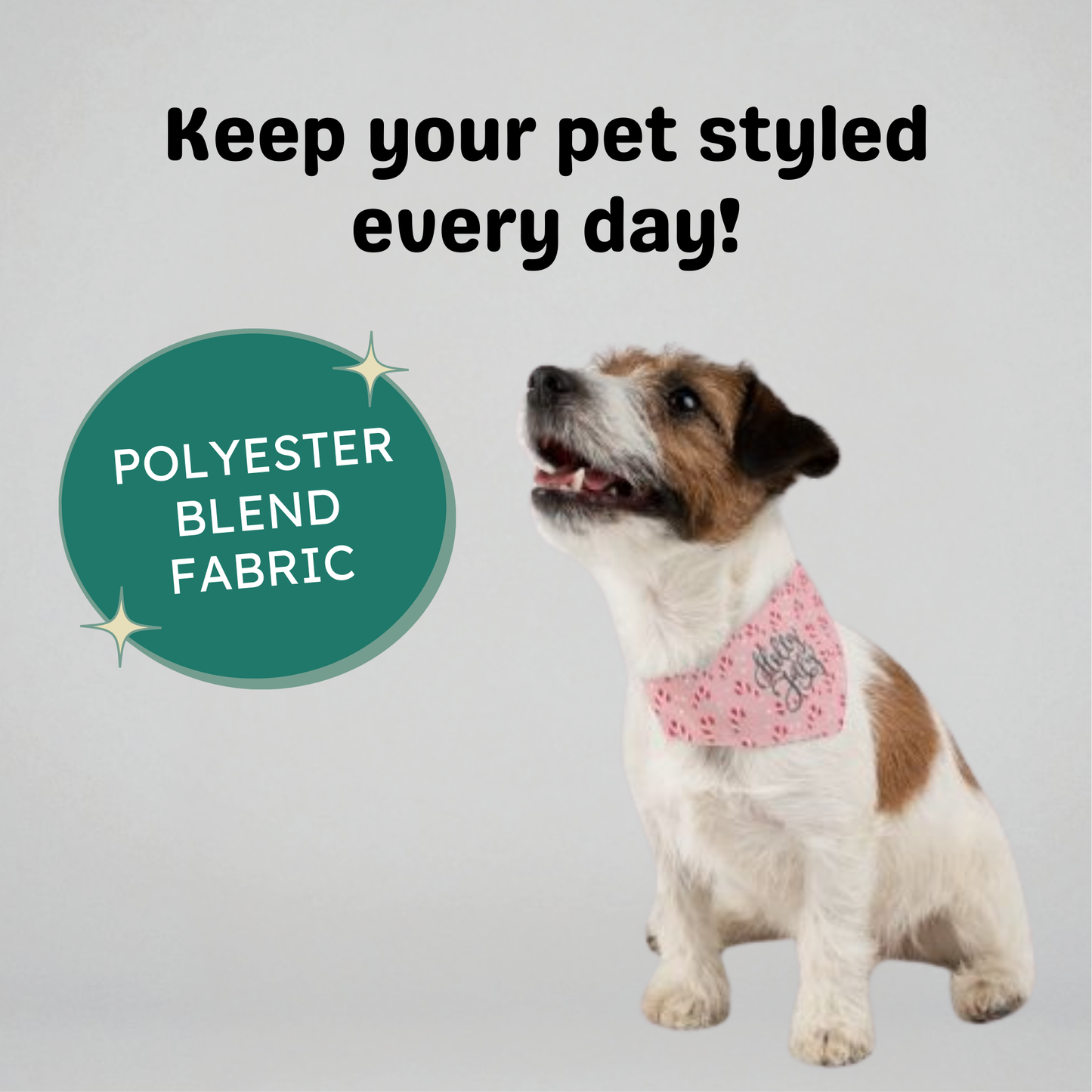 Holly Jolly Clip-on Pet Bandana