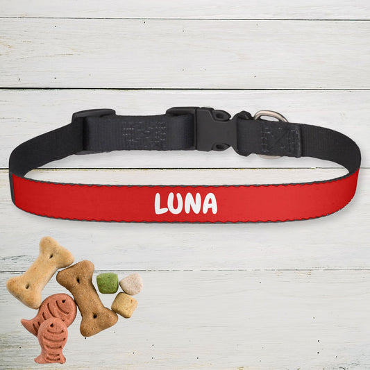Clip-on Pet Collar - Red