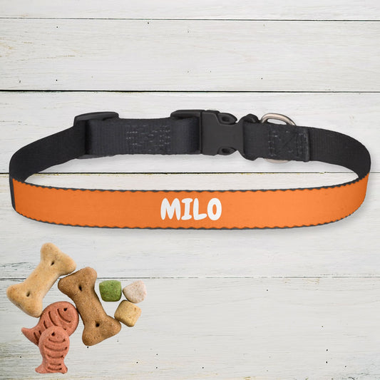 Clip-on Pet Collar - Orange