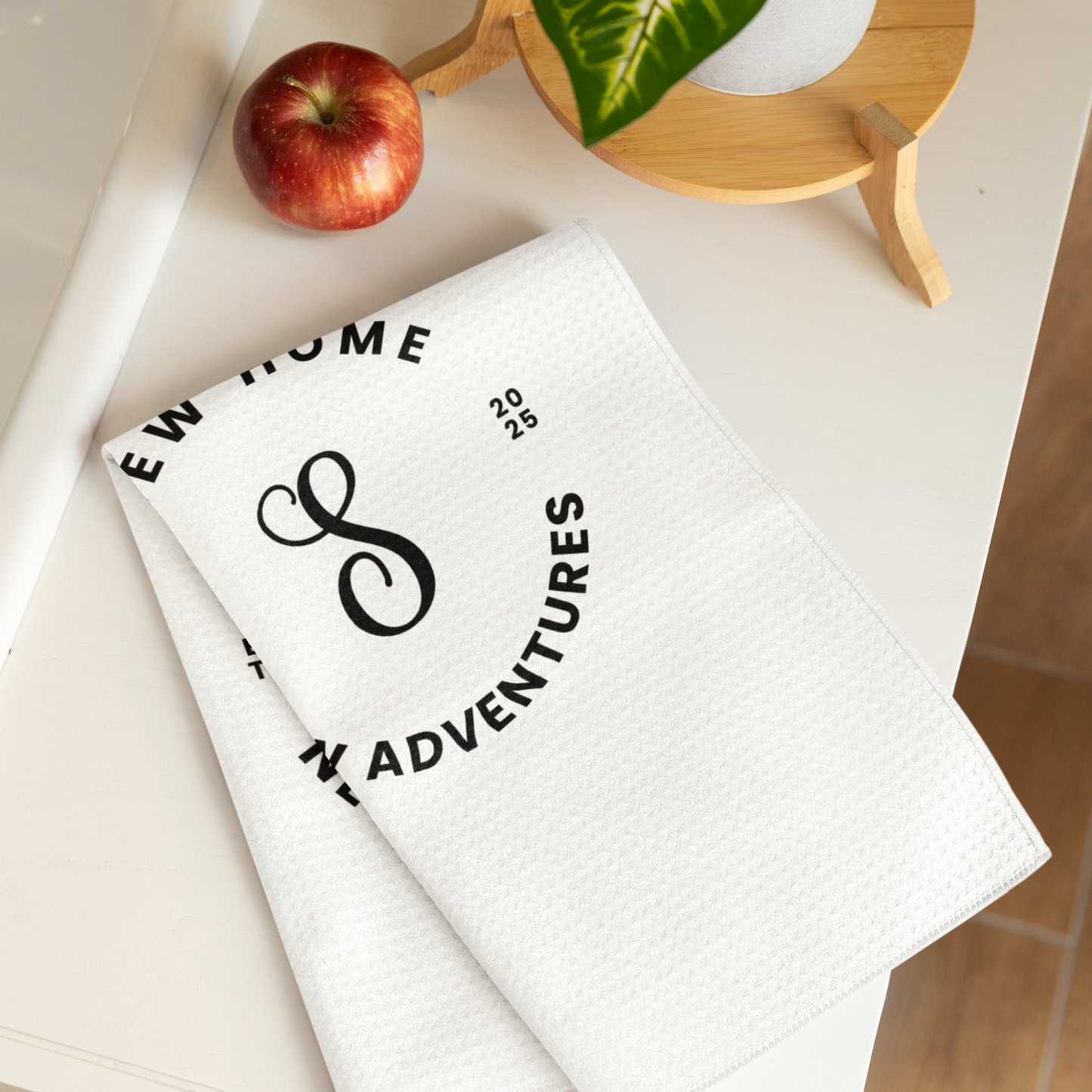 Custom Tea Towel - New Home, New Adventures