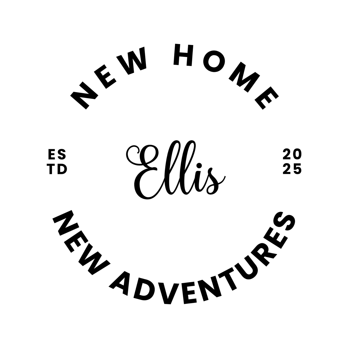 Custom Engraved Whiskey Glass - New Home New Adventures