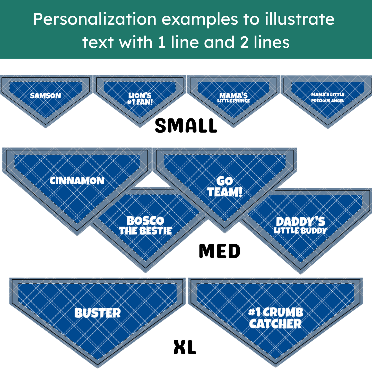 Personalized Clip-on Pet Bandana - Black & Crimson Tartan