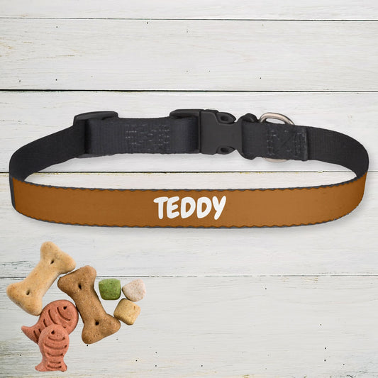 Clip-on Pet Collar - Brown