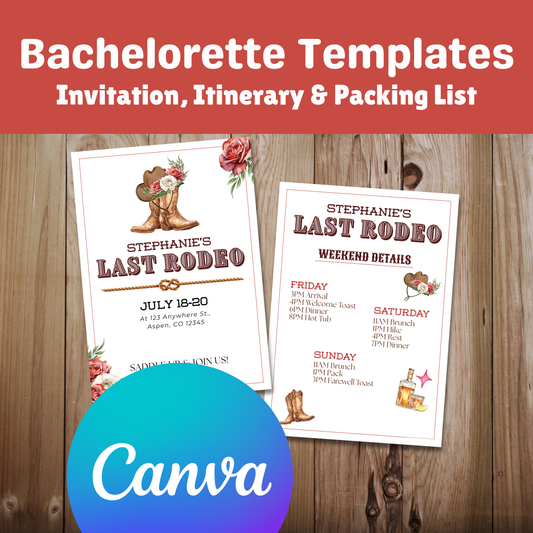 Last Rodeo Bachelorette Templates: Rose