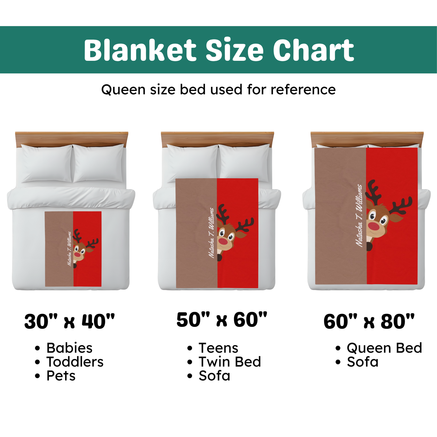 Custom Velveteen Plush Blanket - Earthy Brown-Vivid Red