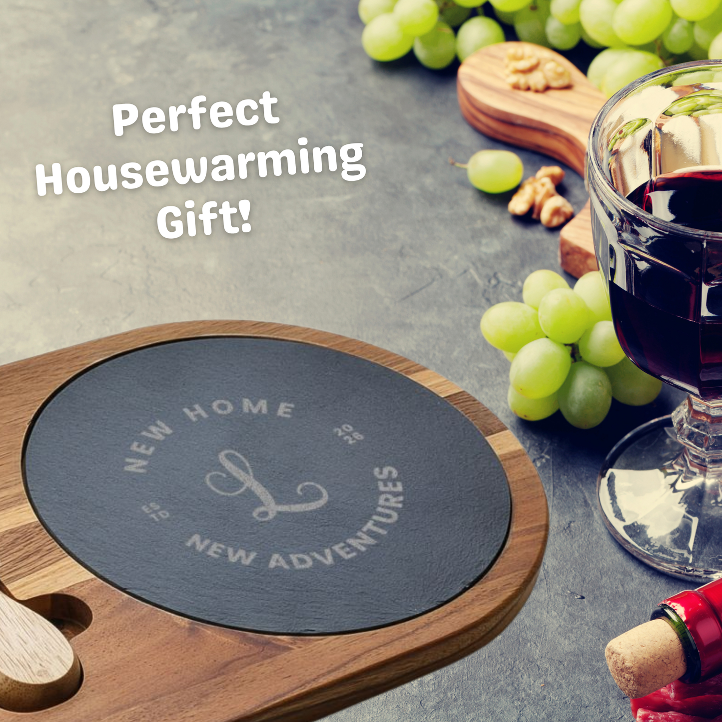 Custom Charcuterie Board - New Home, New Adventures