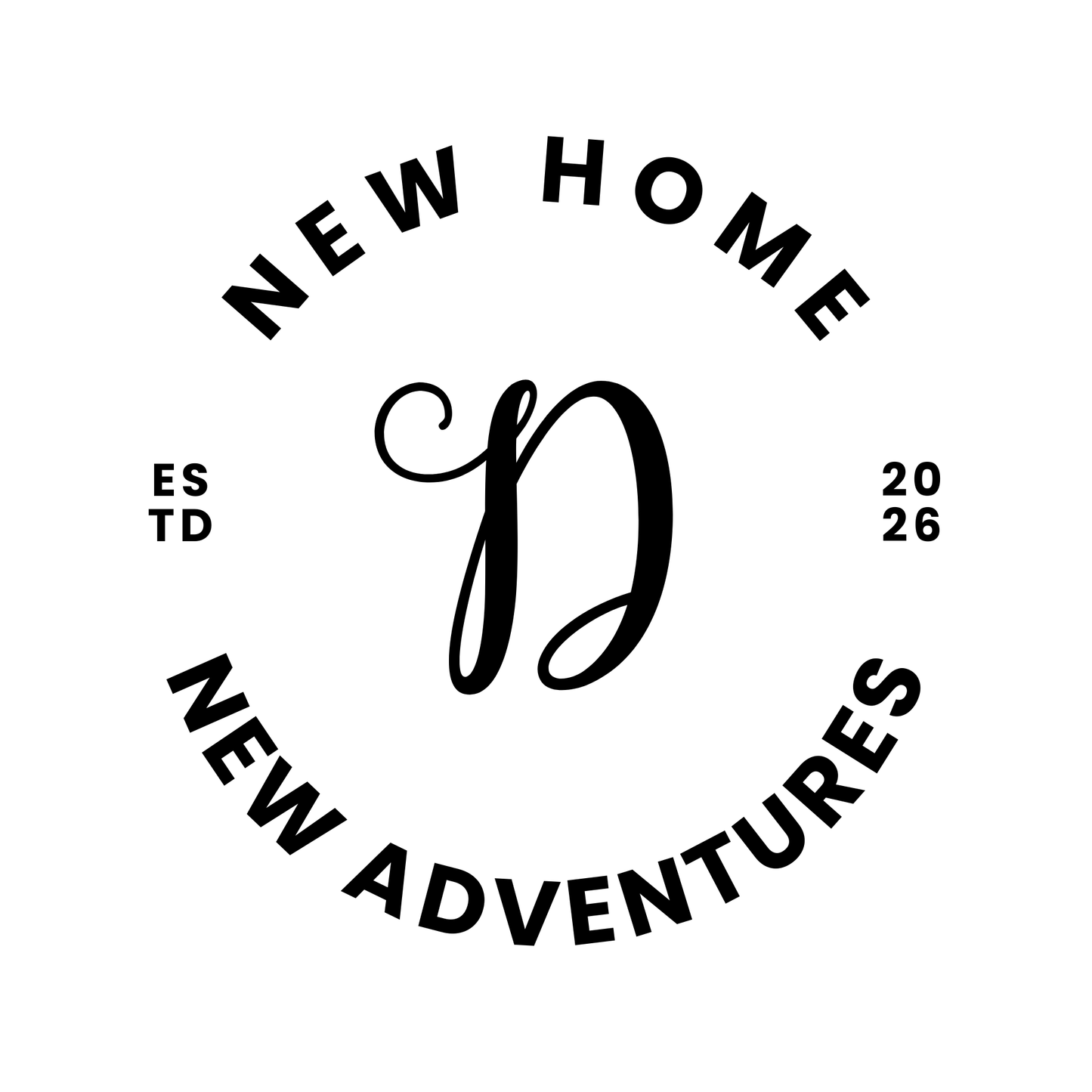 Custom Monogrammed Whiskey Glass - New Home New Adventures