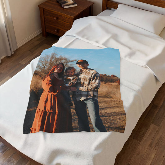 Macy Titus: Custom Photo Velveteen Plush Blanket