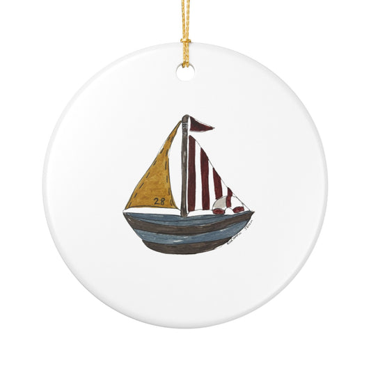 Sailboat | Ceramic Decoration Ornament TEST