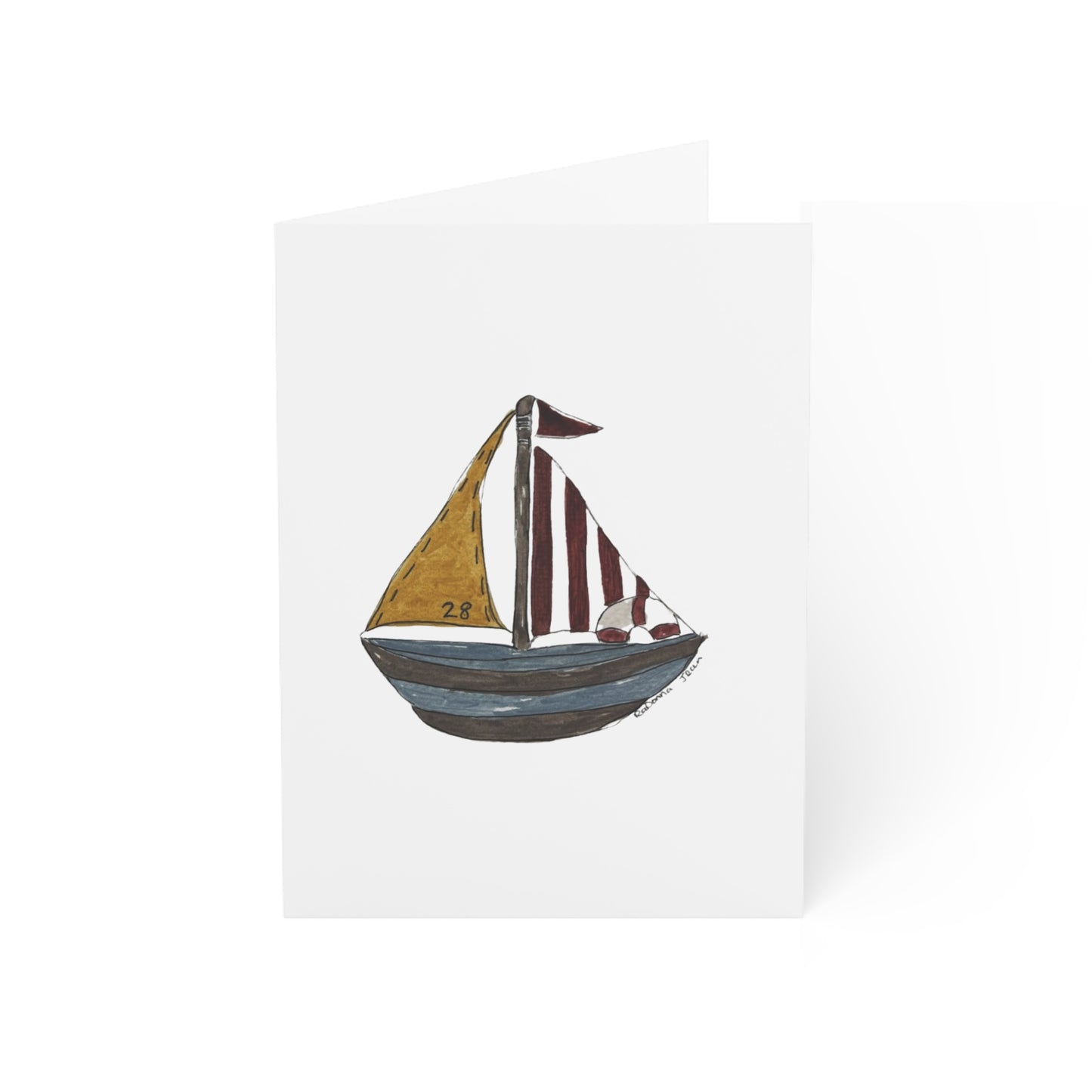 Sailboat | Greeting Cards (1, 10, 30, and 50pcs) TEST