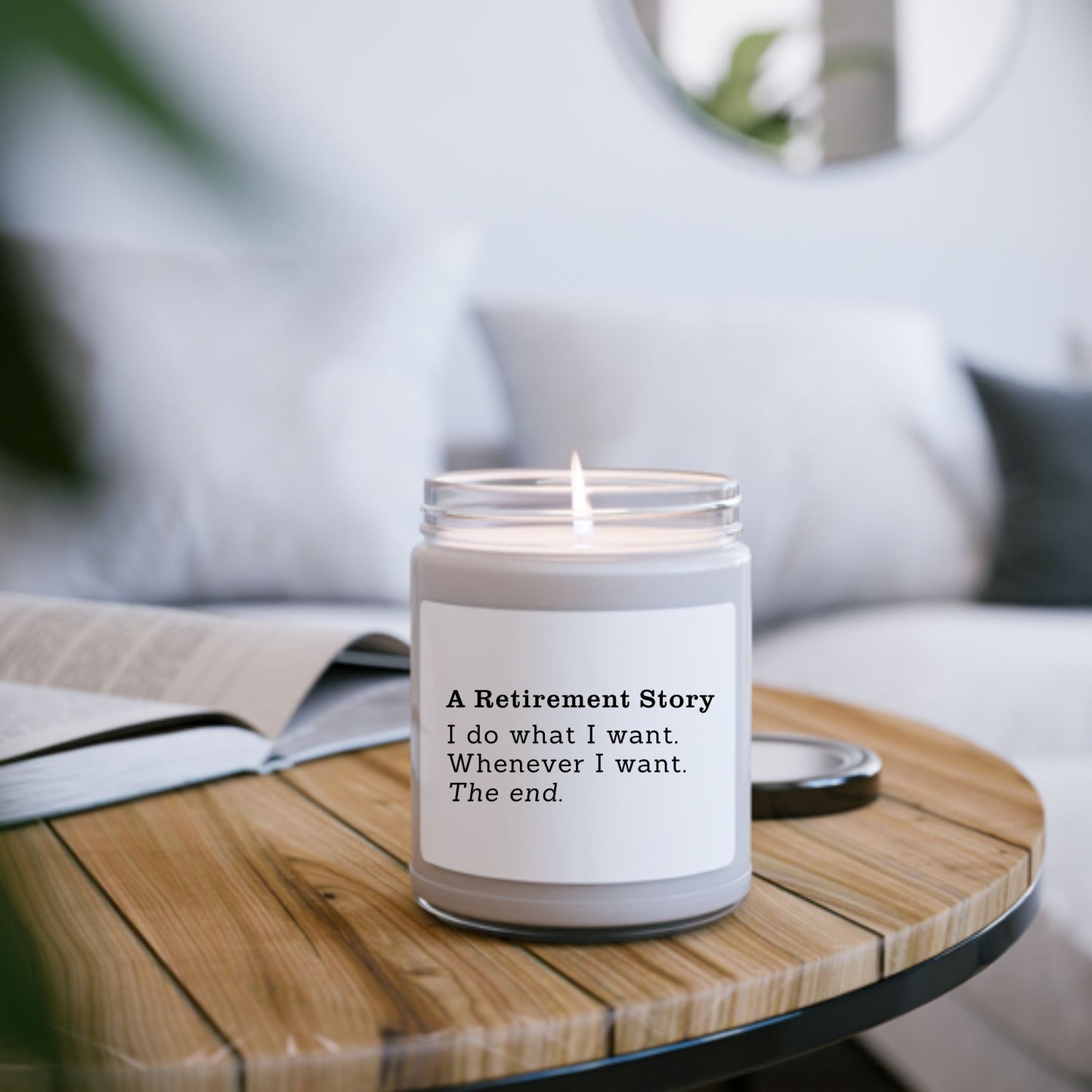 A Retirement Story Scented Candle