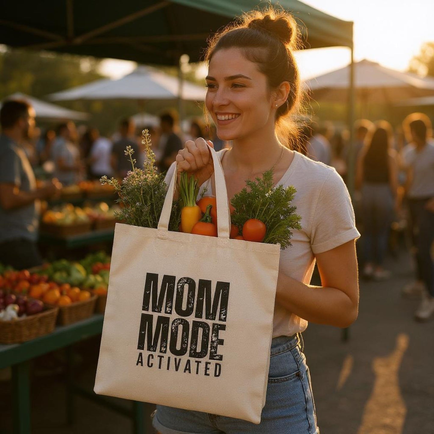 Mom Mode Activated Tote Bag