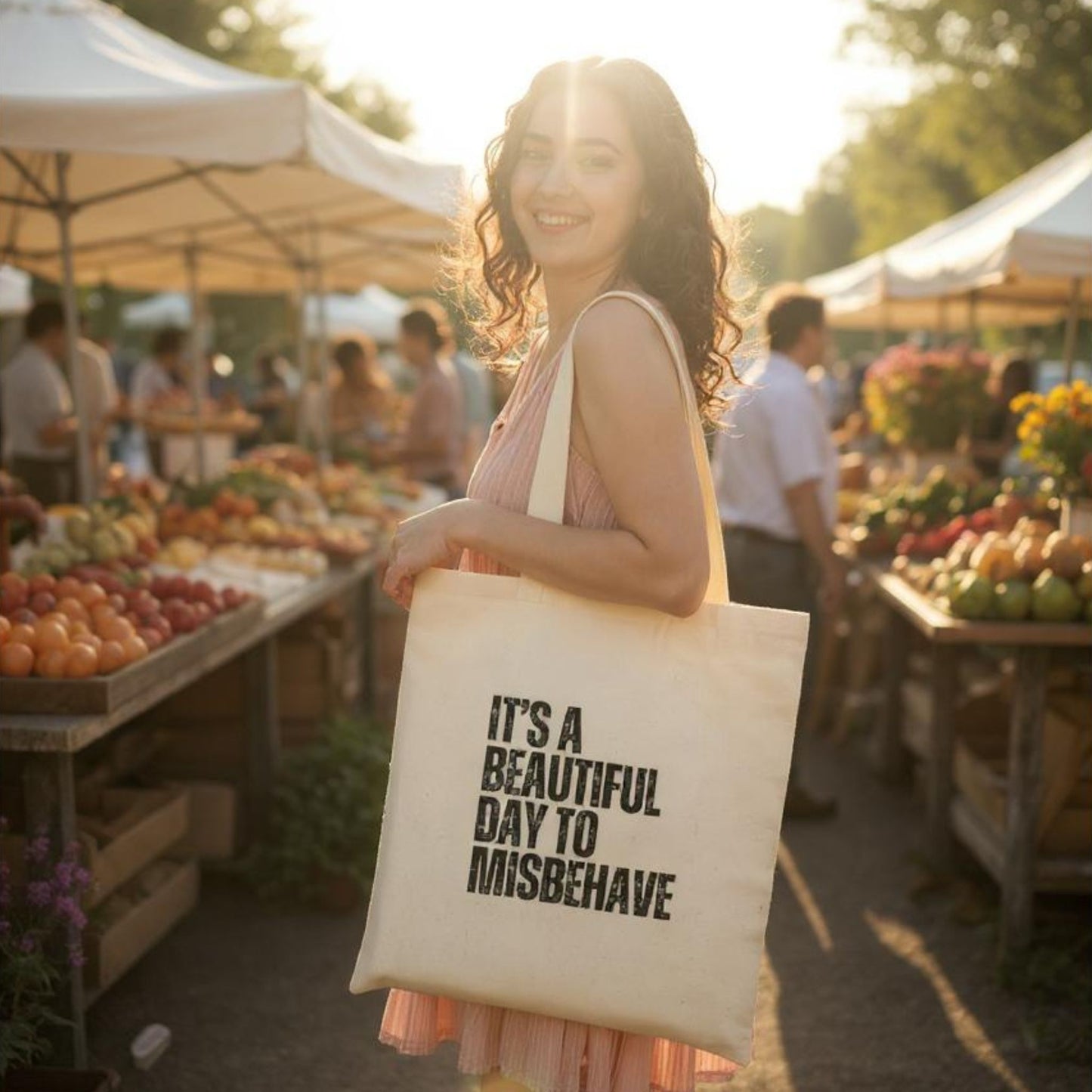 It's a Beautiful Day to Misbehave Tote Bag