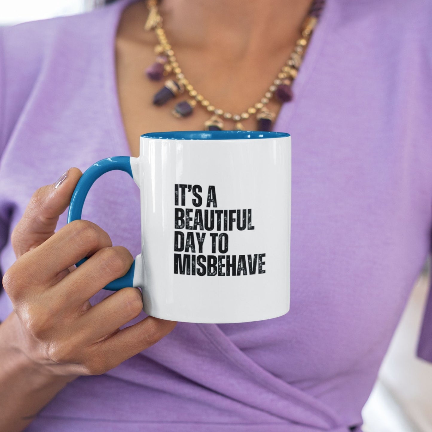 It's a Beautiful Day to Misbehave Mug