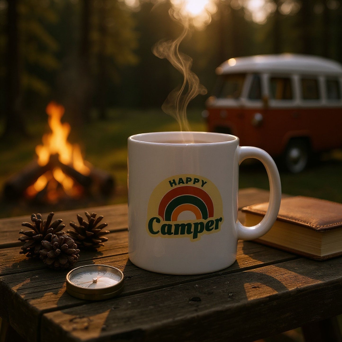 Happy Camper Mug - Green
