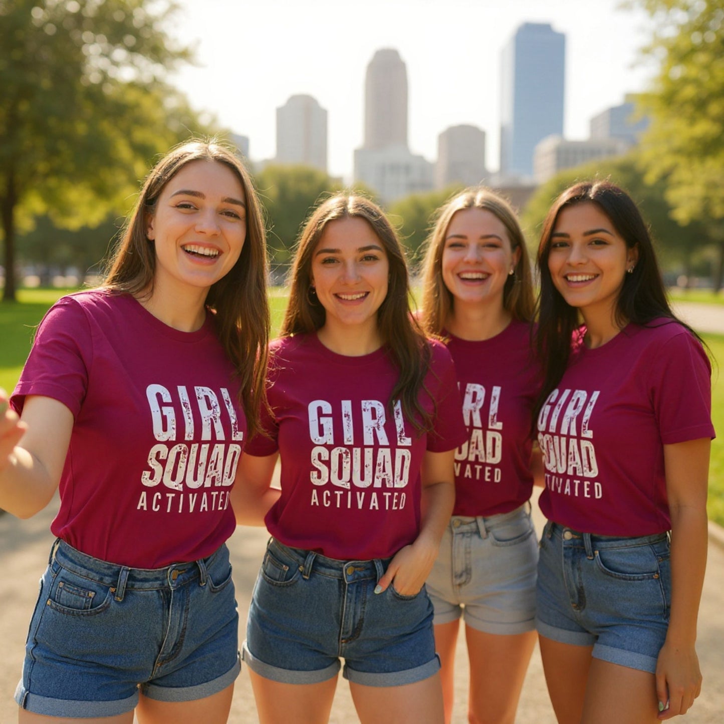 Girl Squad Activated (White) T-Shirt