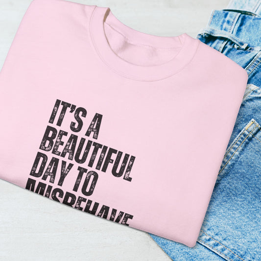 It's a Beautiful Day to Misbehave Sweatshirt