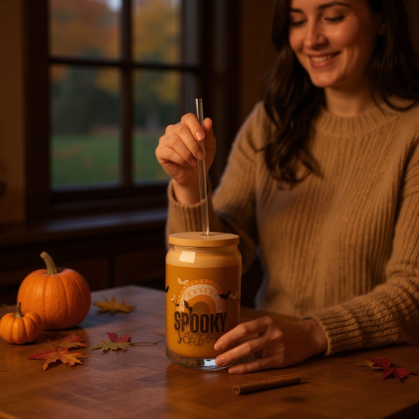Spooky Season Sipper Glass
