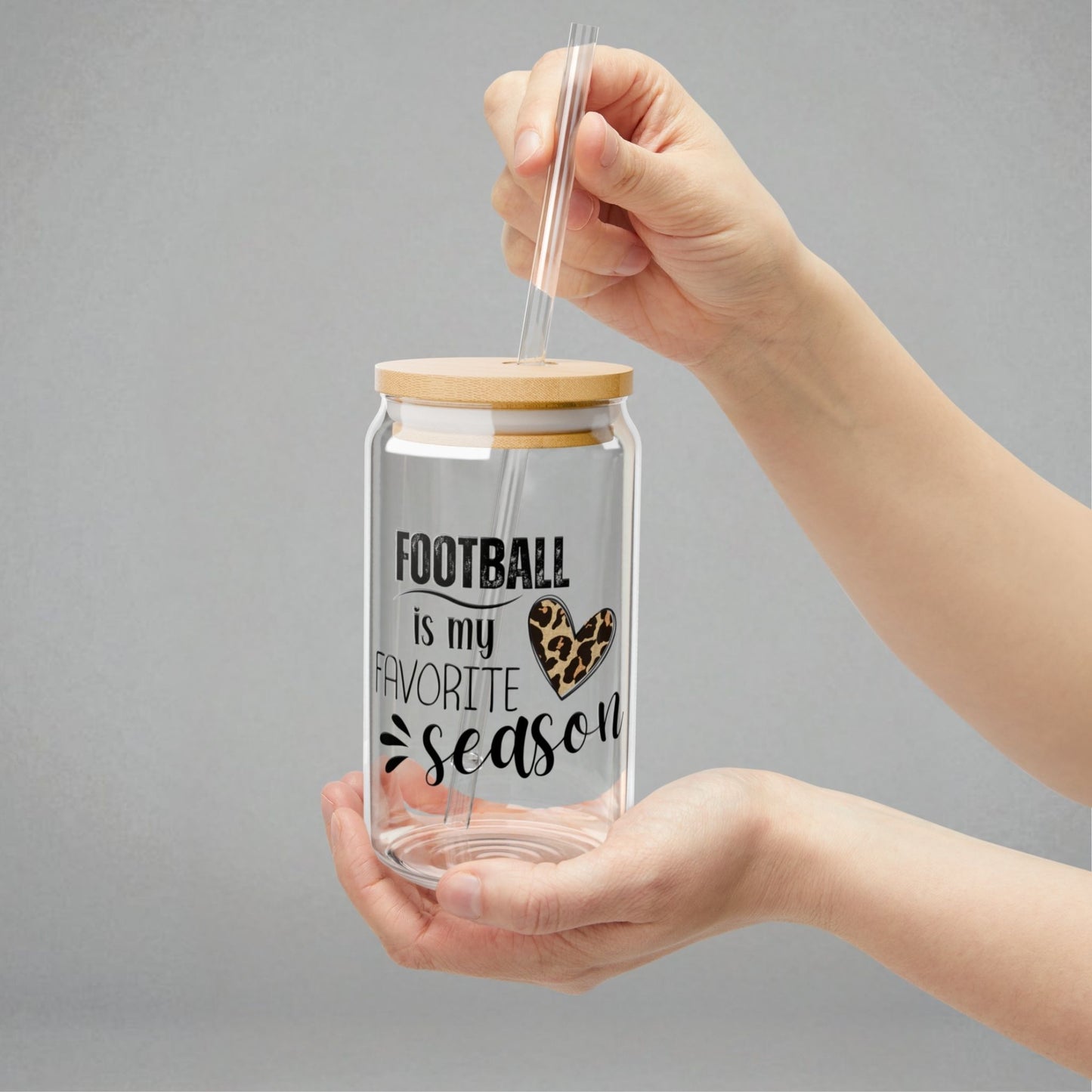 Football is My Favorite Season Sipper Glass