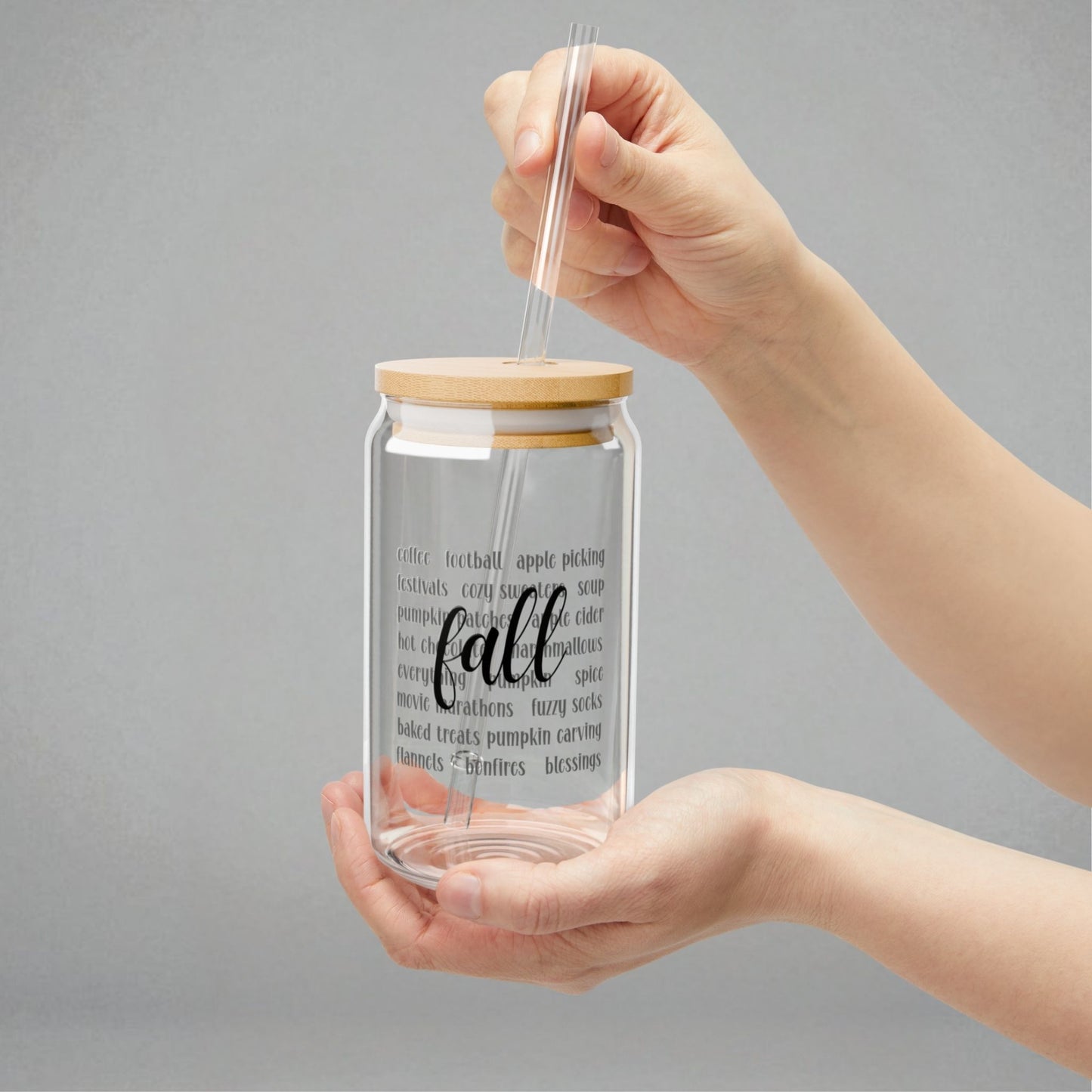 Fall Sipper Glass