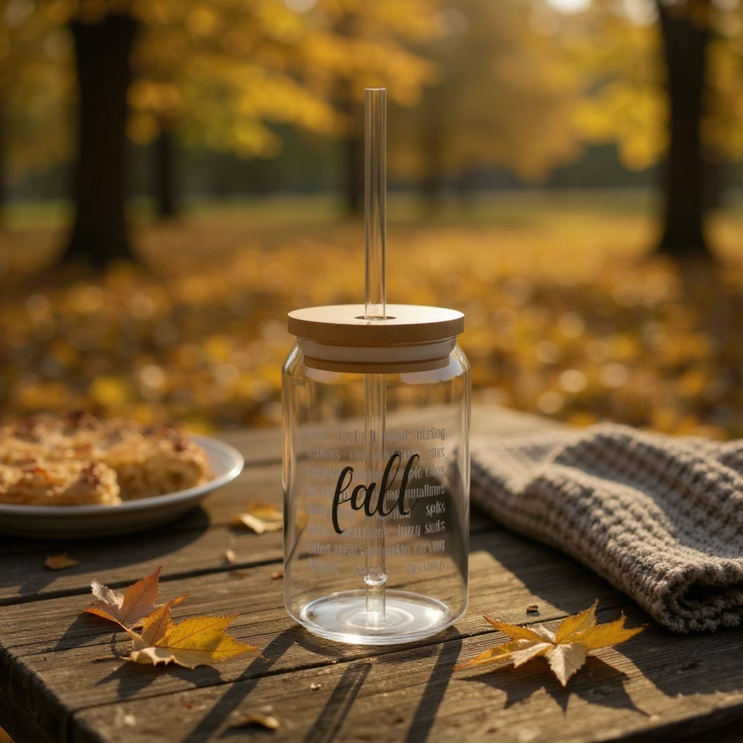Fall Sipper Glass