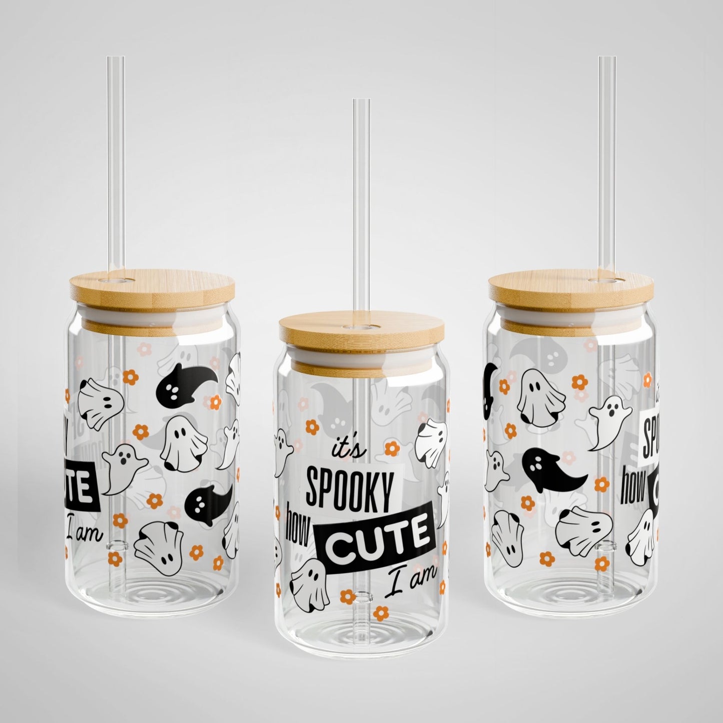 It's Spooky How Cute I Am Sipper Glass