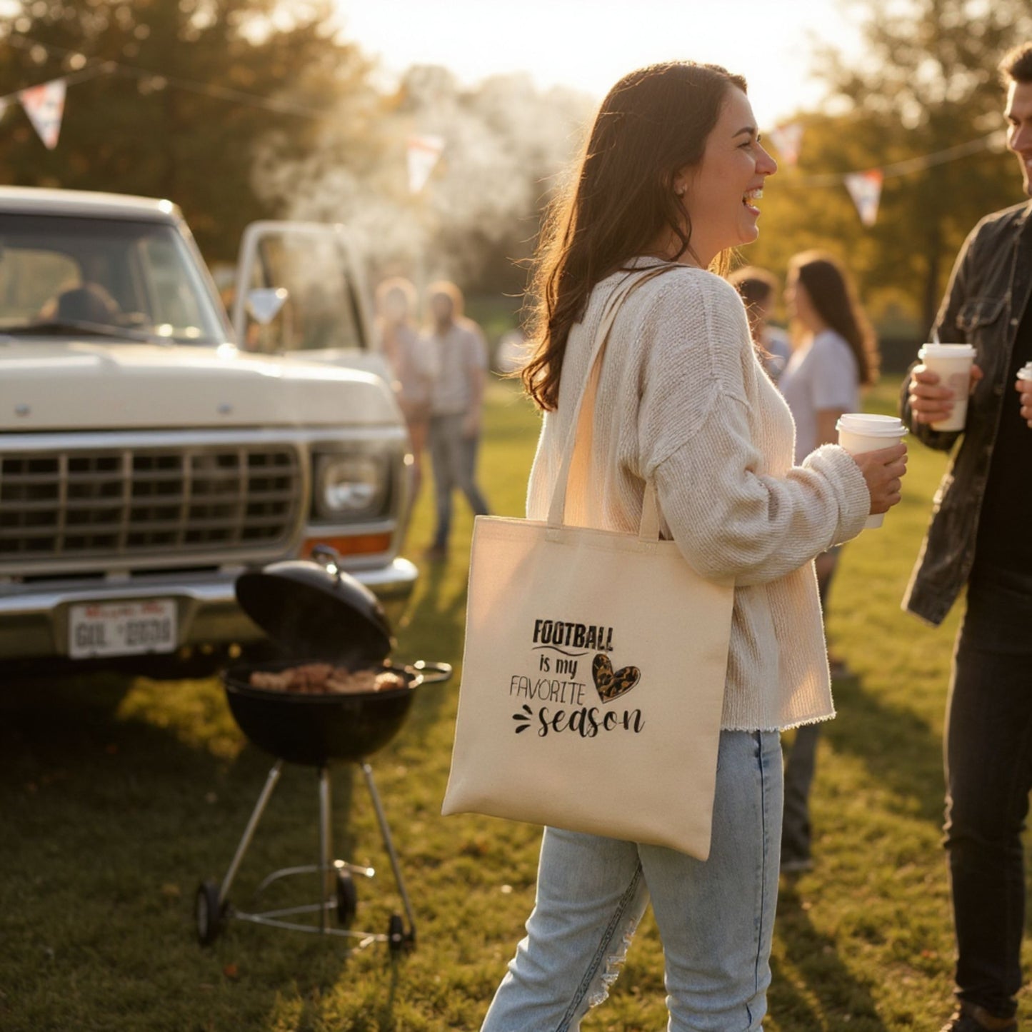 Football is My Favorite Season Tote Bag