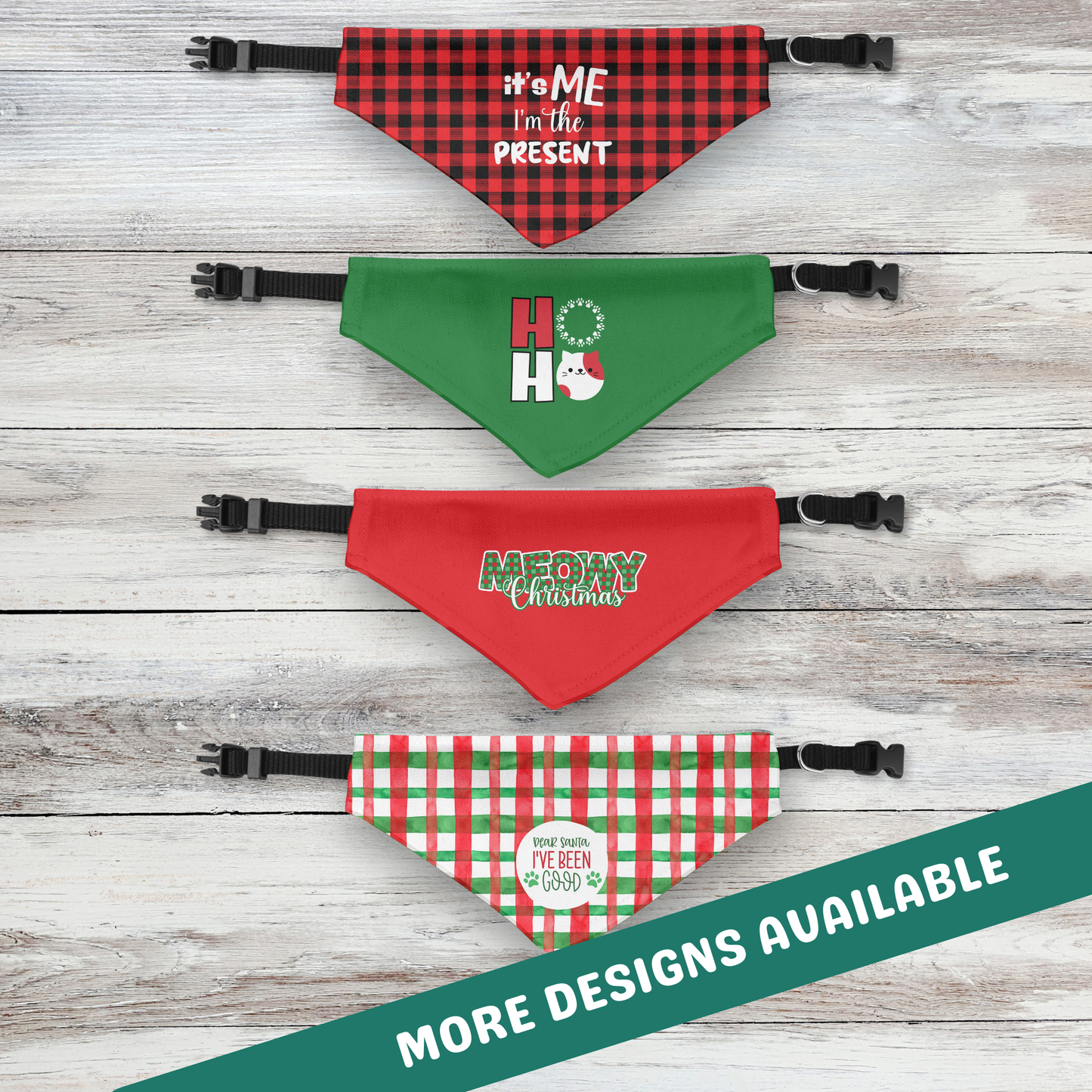 Merry & Bright Clip-on Pet Bandana