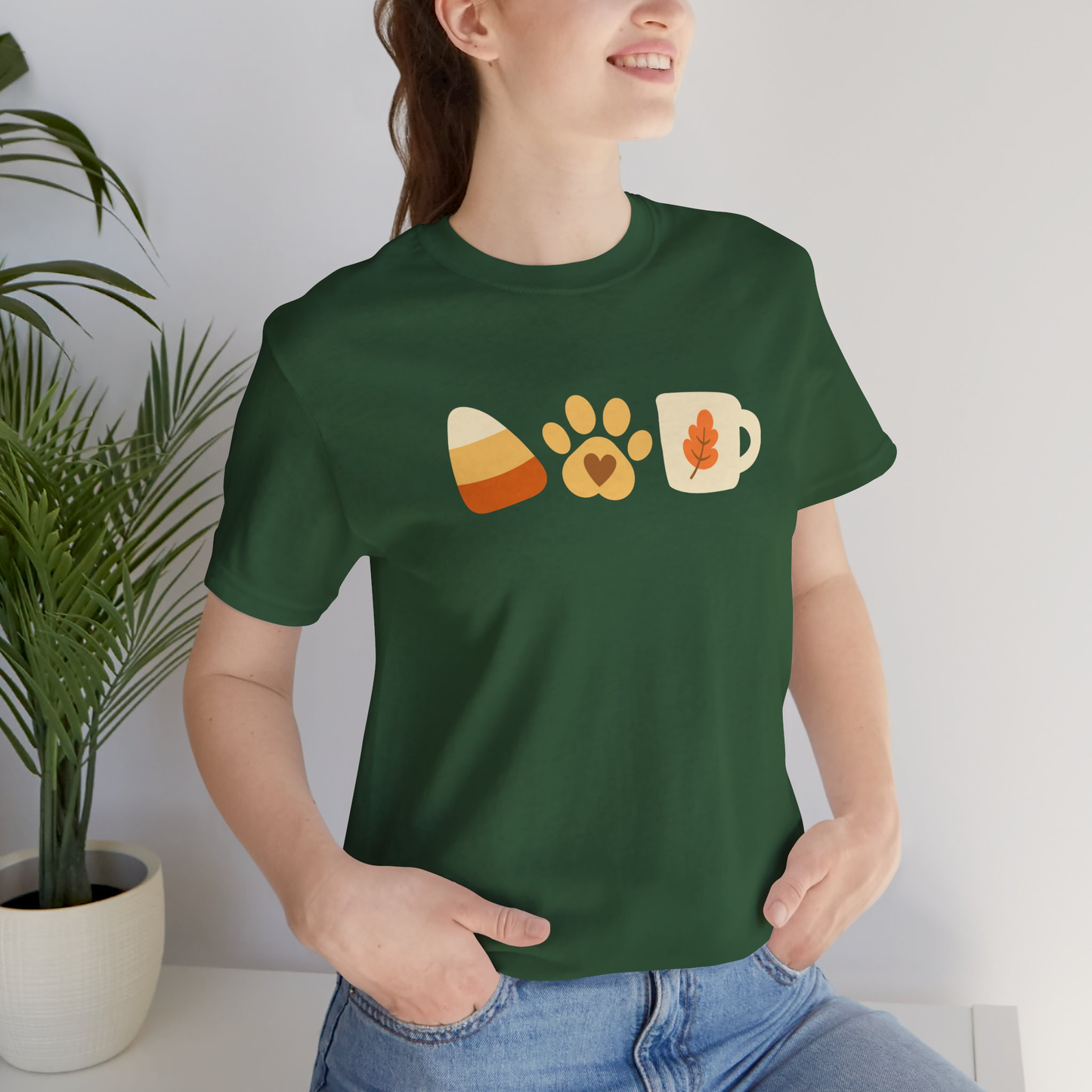 Candy Corn, Dogs & Lattes T-Shirt