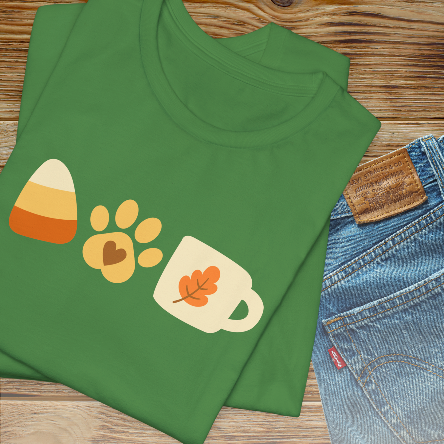 Candy Corn, Dogs & Lattes T-Shirt