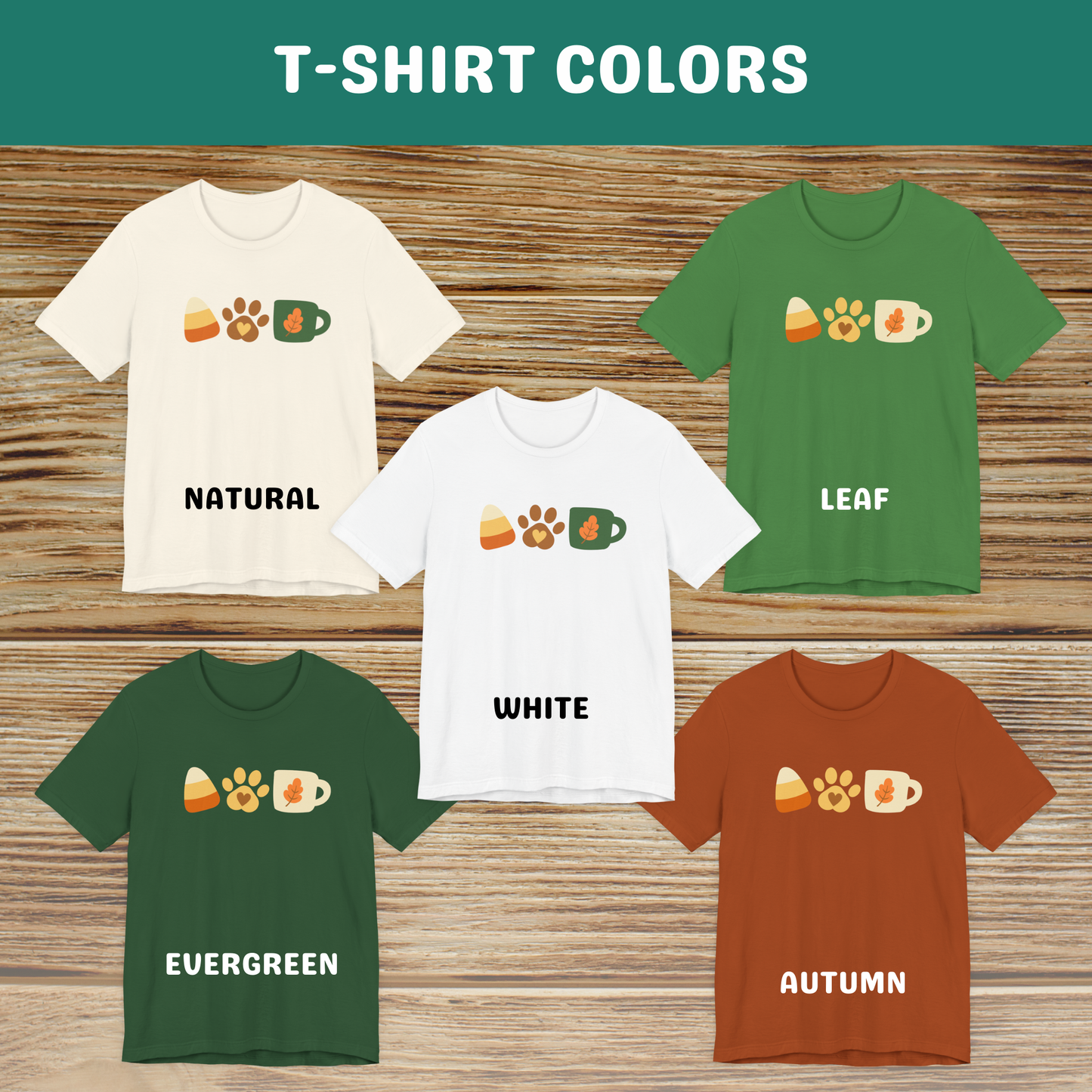 Candy Corn, Dogs & Lattes T-Shirt