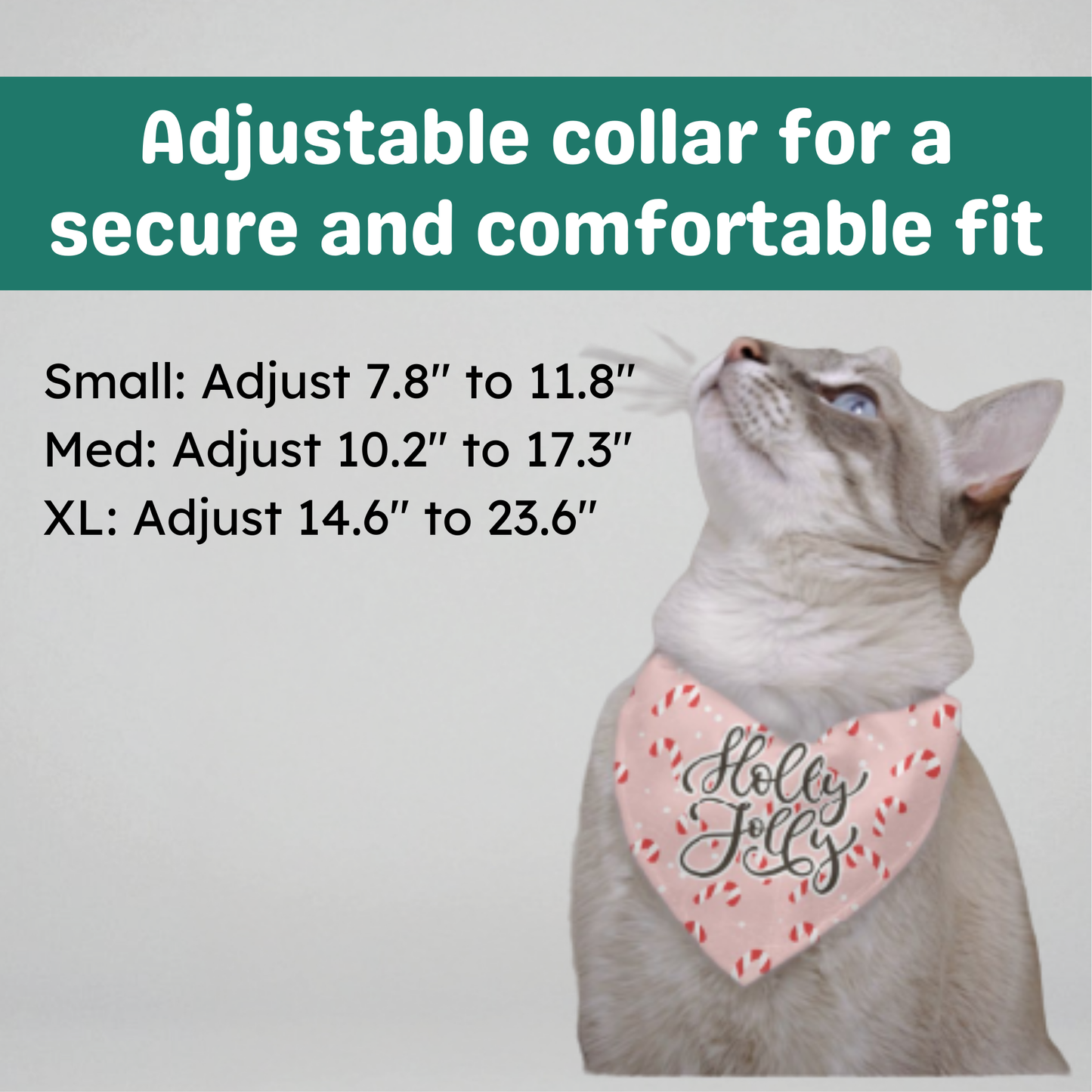 Holly Jolly Clip-on Pet Bandana