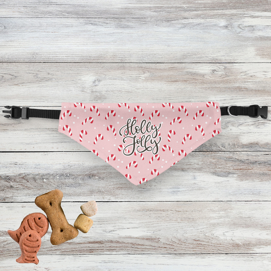 Holly Jolly Clip-on Pet Bandana