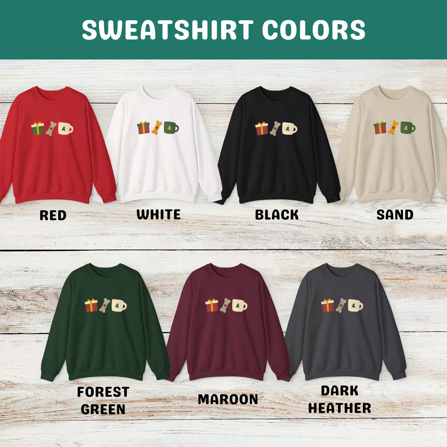 Presents, Dogs & Lattes Sweatshirt